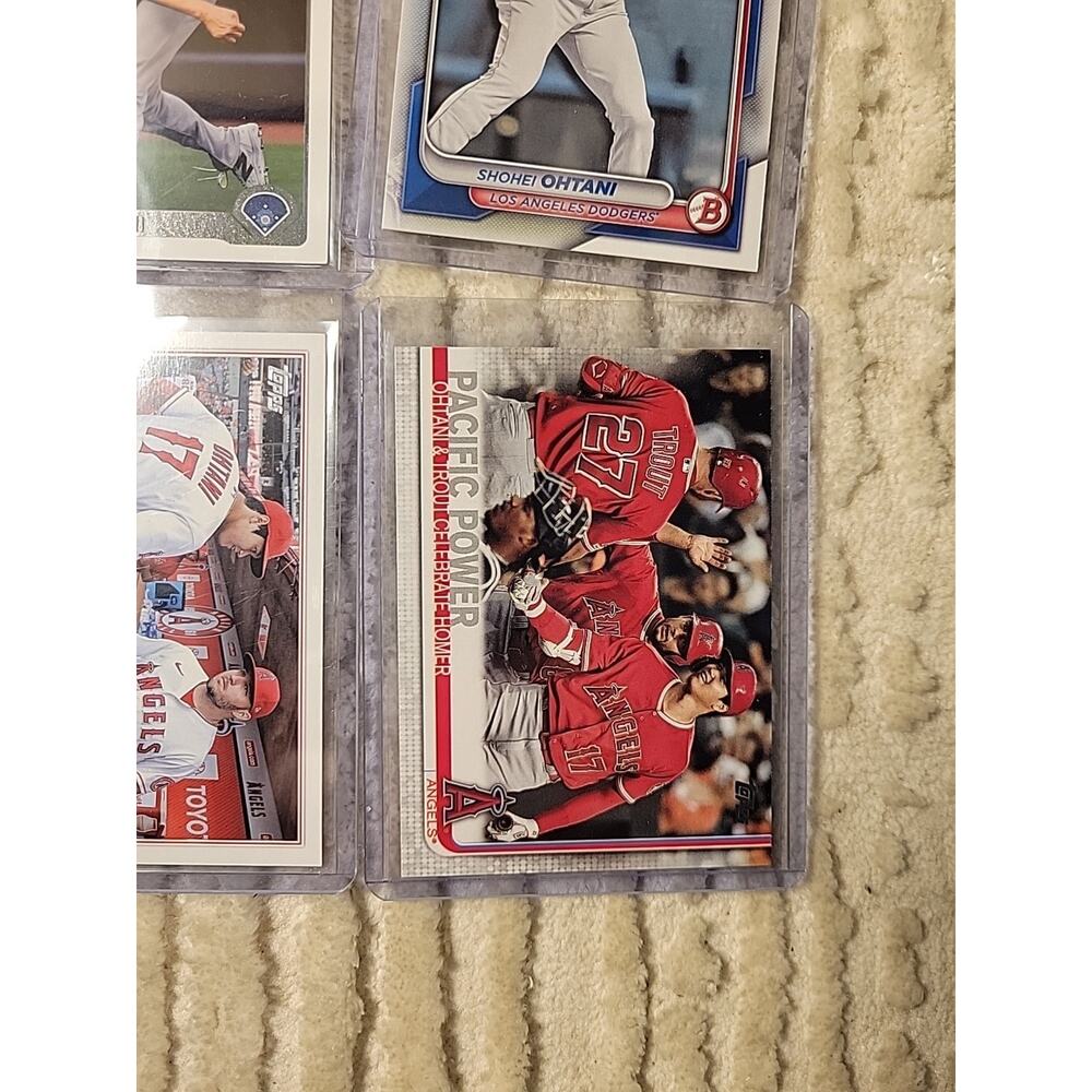 Shohei Ohtani Baseball Card Lot of 6 Cards Los Angeles Angels Dodgers Topps - Picture 7 of 9